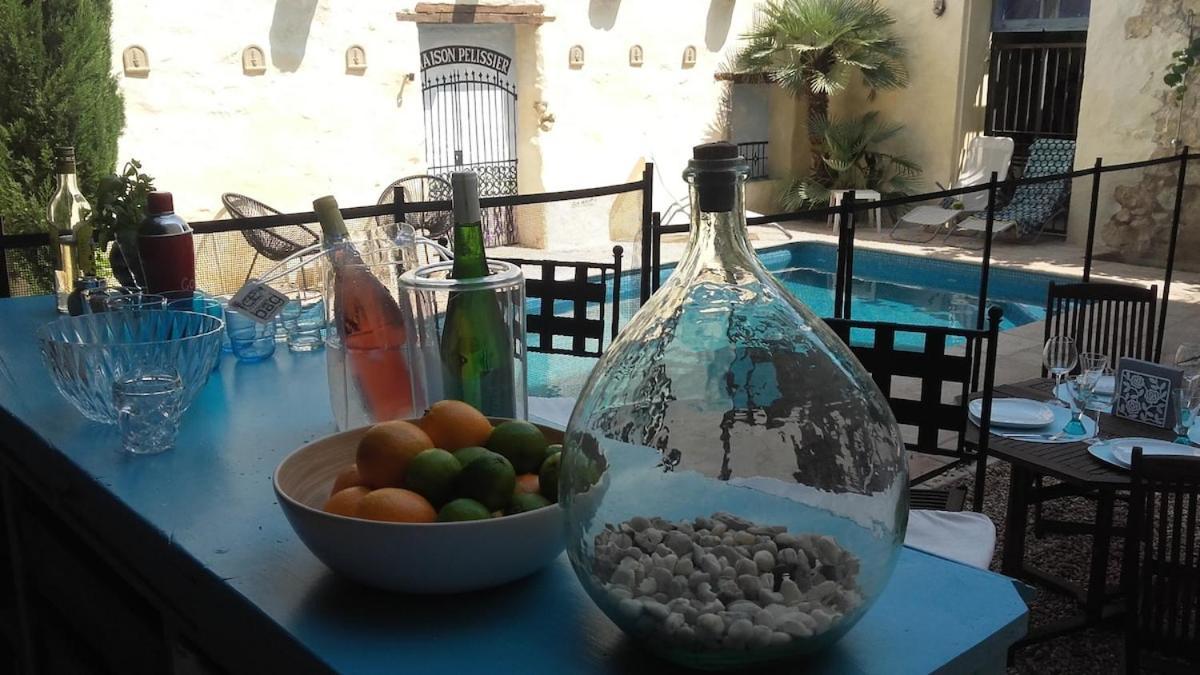 Maison Pelissier Bed And Breakfast With Sweeming Pool Cuxac-d'Aude Bagian luar foto